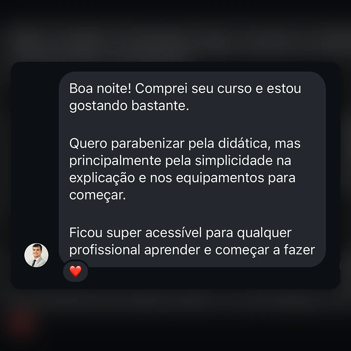 Mensagem de aluno
