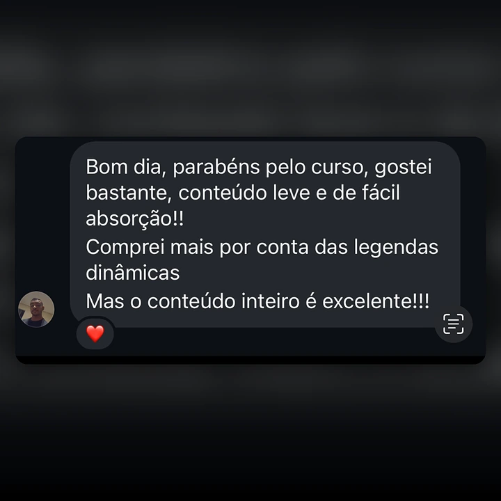 Mensagem de aluno